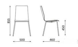 Wymiary krzesła Cafe VII lgw_A
